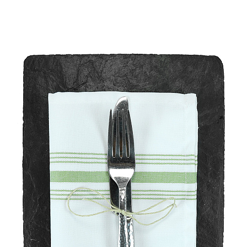 Mariposa Bistro Napkin 18x22 Green Stripe - Case Of 120 (BISTRO-GRN-CS)