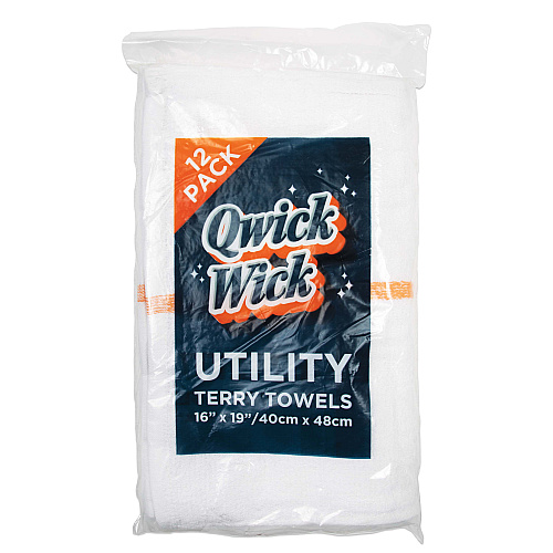 Qwick Wick Bar Mop Towel 30oz Gold Stripe - Case Of 60 (N030-G65-5DZ)