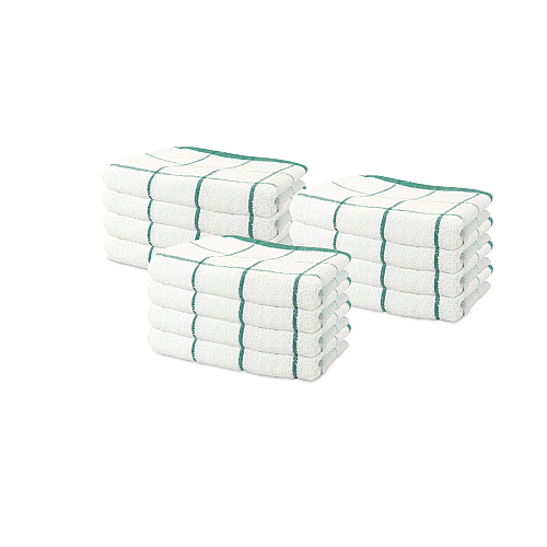 Cooks Linen Kitchen Towel 15x25 Green - Case Of 144 (KT-GREEN-CS)