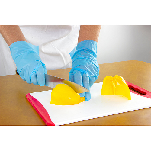 Safety Zone Polyethylene Stretch Gloves - Blue, Lrg - Case Of 2000 (GL-SP200BL)