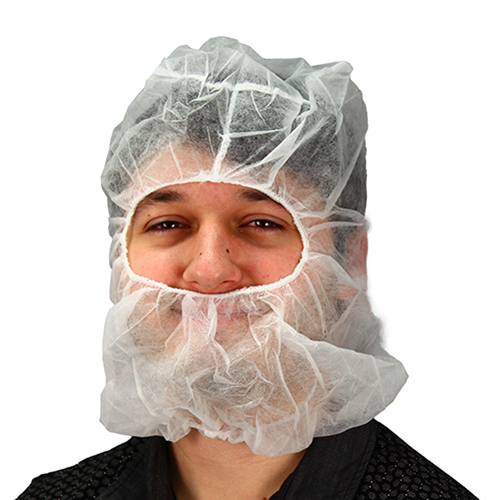 Pp Hood Bouffant Beard Cover, Case Of 1000 (M2302W-XLONG)