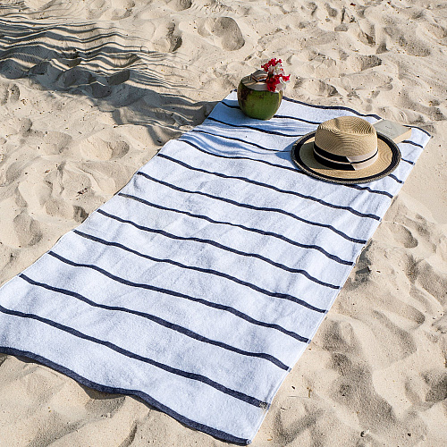 Las Rayas Beach Towel 30x60 Dark Grey - Pack Of 4 (BT-HS3060-15DG)