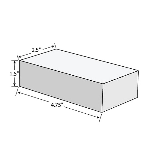 Expunge Cleaning Eraser, Bulk, White, 4.75"x2.5"x1.25", 24/cs, Case Of 24 (X24)