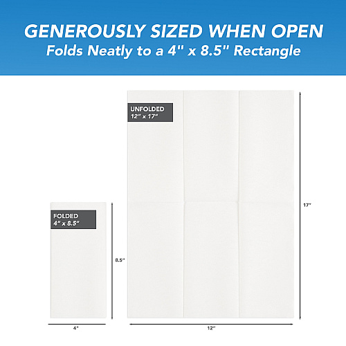 Napkin White, 12x17 - Pack Of 100 (NAP-12X17-WH)