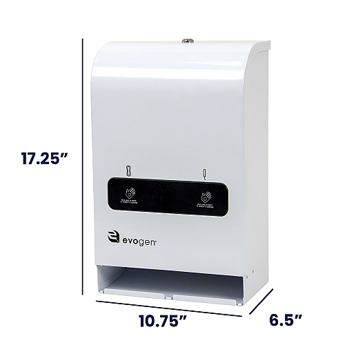 Evogen No-touch Mini Dual Vendor, Free Vend, White, 17.25"x10.75"x6.5" - 1 Each (EVNT4)
