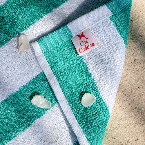 Cali-cabana Beach Towels 30x60 Green - Pack Of 4 (CALICABANA-GRN)