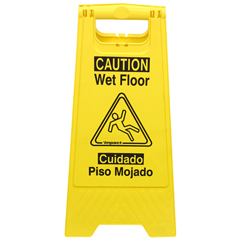 Sign Wet Floor Yellow Black, Case Of 6 (9152W)