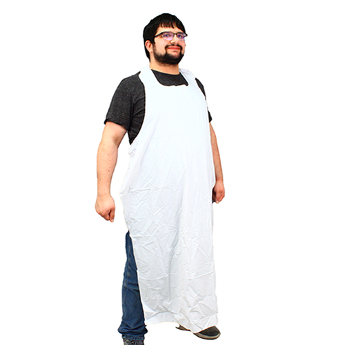 Die Cut Vinyl Apron 8 Mil 35x48 White, Case Of 72 (ME8W-48)