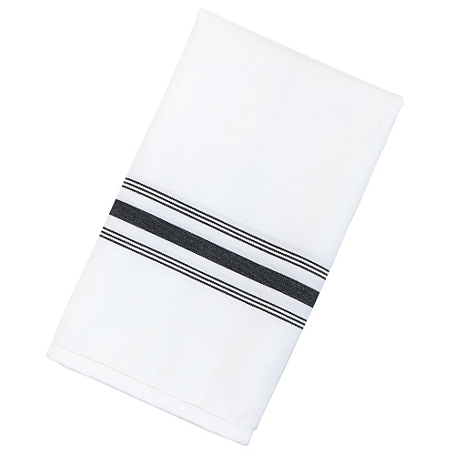 Mariposa Bistro Napkin 18x22 Black Stripe - Case Of 120 (BISTRO-BL-CS)