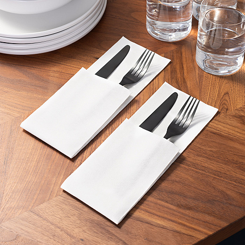 Napkin White, 12x17 - Pack Of 100 (NAP-12X17-WH)