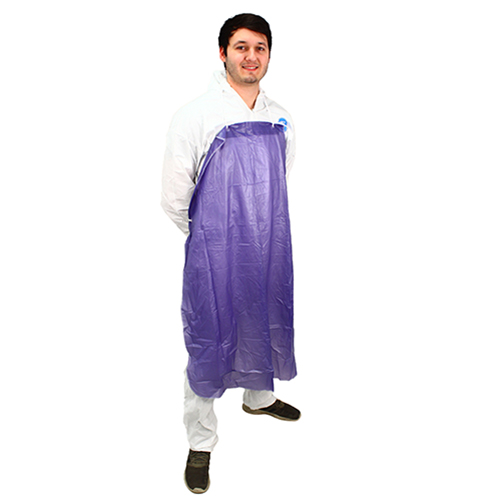 Hemmed Vinyl Apron 8 Mil 35x48 Blue, Case Of 72 (MPB-48)