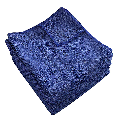 Smart Choice Microfiber Cloths 16x16 45gm Navy, Pack Of 12 (PNP915101N)