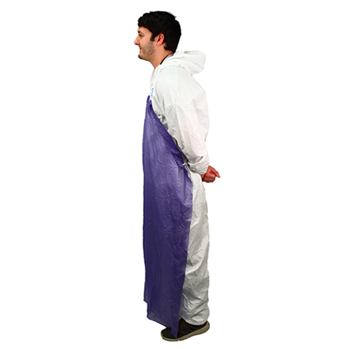 Unhemmed 6 Mil Vinyl Apron 35x55 Blue, Case Of 72 (MUB-55)