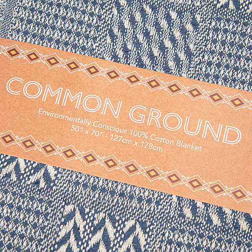 Common Ground Throw 50x70 Block Pattern - Case Of 12 (THROW-BLK-50X70-CS)
