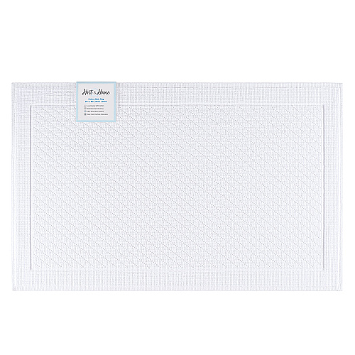 Host & Home Cotton Bath Mat 24x36 White - Case Of 4 (HH-BM-2436-WH)