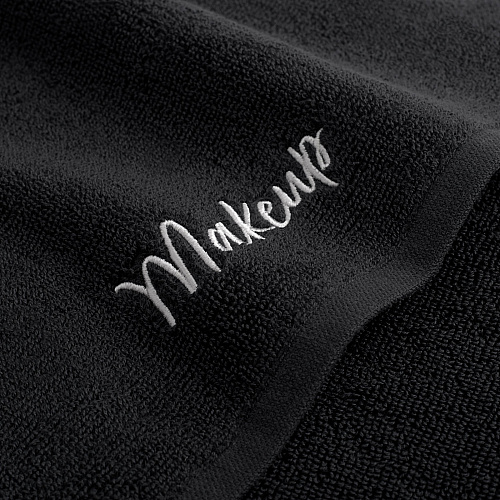 Host & Home Cotton Makeup Towel 11x17 Black - Pack Of 6 (HH-MU-1117-BLK)