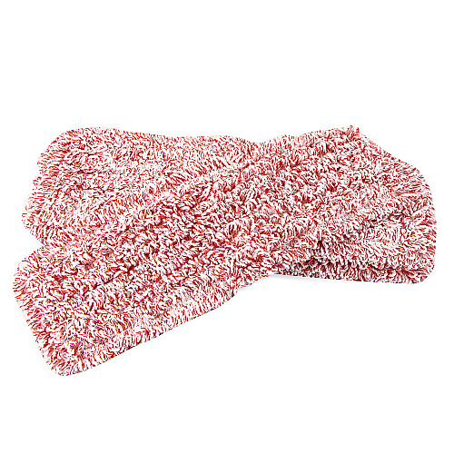 Wet & Dry Microfiber Mop Pad Looped 18" Red, Pack Of 12 (PNP860018R)