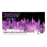 Shadow Nitrile Powder Free 6 Mil Exam Gloves Black Xl, Case Of 900 (SHD938)