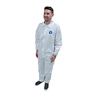 Promax Coverall Zipper Front Elastic - Lrg, Case Of 25 (M1017-L)