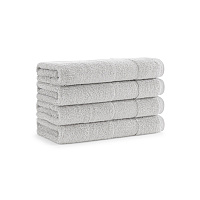 Aston & Arden Turkish Solid Hand Towel 18x32 Gray - Pack Of 4 (HT-TS-1832-5.4-GRY)
