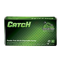 Safety Zone Nitrile Powder Free 9 Mil Pyramid Grip Gloves - Neon Green, Lrg - Box Of 100 (GL-NT107NGFL)