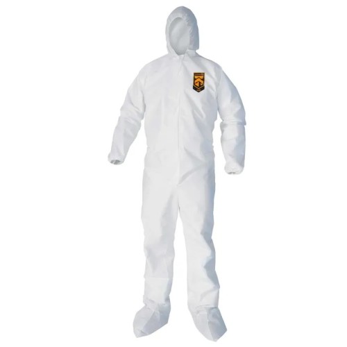 Kleenguard A40 Disposable Coverall, Microporous, White, 4xl - Box Of 5 (44337)