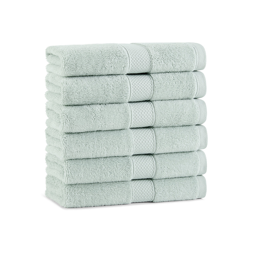 Aston & Arden Egyptian Cotton Hand Towel 16x30 Sage Green - Pack Of 6 (P-EGYP-1630-SGE)