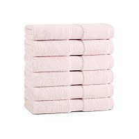 Aston & Arden Egyptian Cotton Hand Towel 16x30 Pink - Pack Of 6 (P-EGYP-1630-PNK)