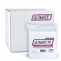 Ultimate 70 Polyester Knit Cleanroom Wipes, Sealed-edges, Heavy Weight (140 Gsm) - 12x12, Bag Of 150 (ULT70-1212)