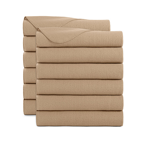 Cozy Soft Polar Fleece Throw 50x60 Beige - Case Of 12 (FLC-PLR-5060-BG-CS)