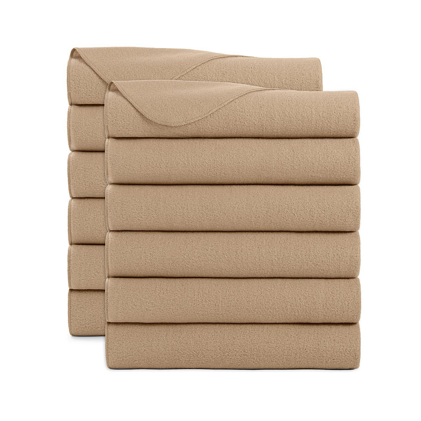 Cozy Soft Polar Fleece Throw 50x60 Beige - Case Of 12 (FLC-PLR-5060-BG-CS)