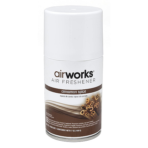 Airworks Metered Aerosol, Cinnamon Spice, 7 Oz, 12/cs, Pack Of 12 (07906)