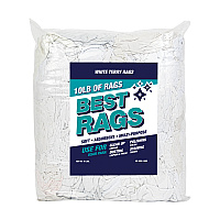 R2-w50 T-shirt Reclaimed Rags White - 10lb Bag (R2-W50-10BG)