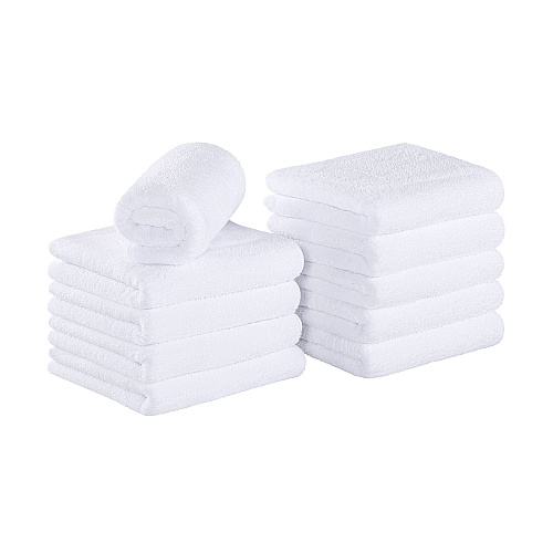 Coral Fleece Salon Towel 16x27 White - Pack Of 10 (M915117WH)