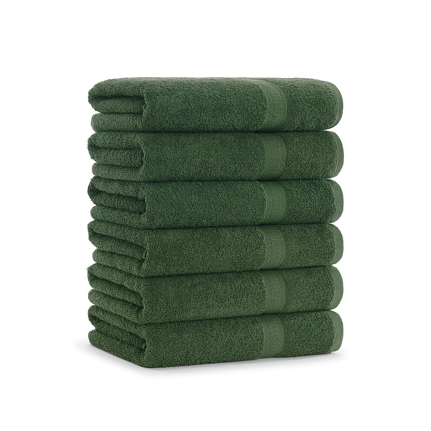 True Color Bath Towel 25x52 Green - Case Of 24 (BATH-HGREEN)