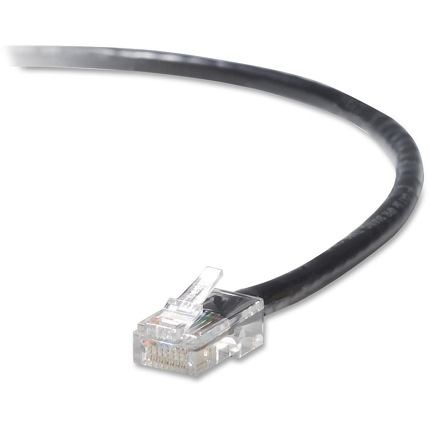 Belkin Cat5e Patch Cable 5 ft Category 5e Network Cable for MacBook Air, MacBook Pro, Network Device - First End: 1 x RJ-45 Network - Male - Second End: 1 x RJ-45 Network - Male - 100 Mbit/s - Patch Cable - Gold Plated Connector - 24 AWG -  (A3L79105BLKS)