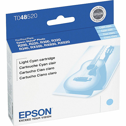 Epson T0485 Original Ink Cartridge Inkjet - Light Cyan - 1 Each (T048520S)