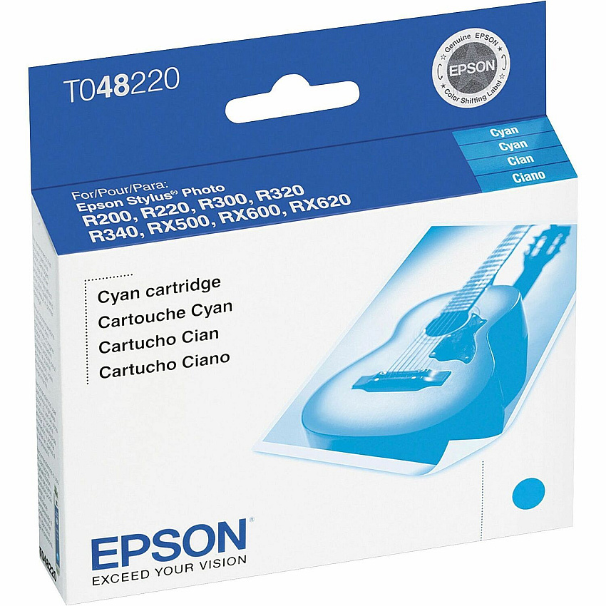 Epson T0482 Original Ink Cartridge Inkjet - Cyan - 1 Each (T048220S)