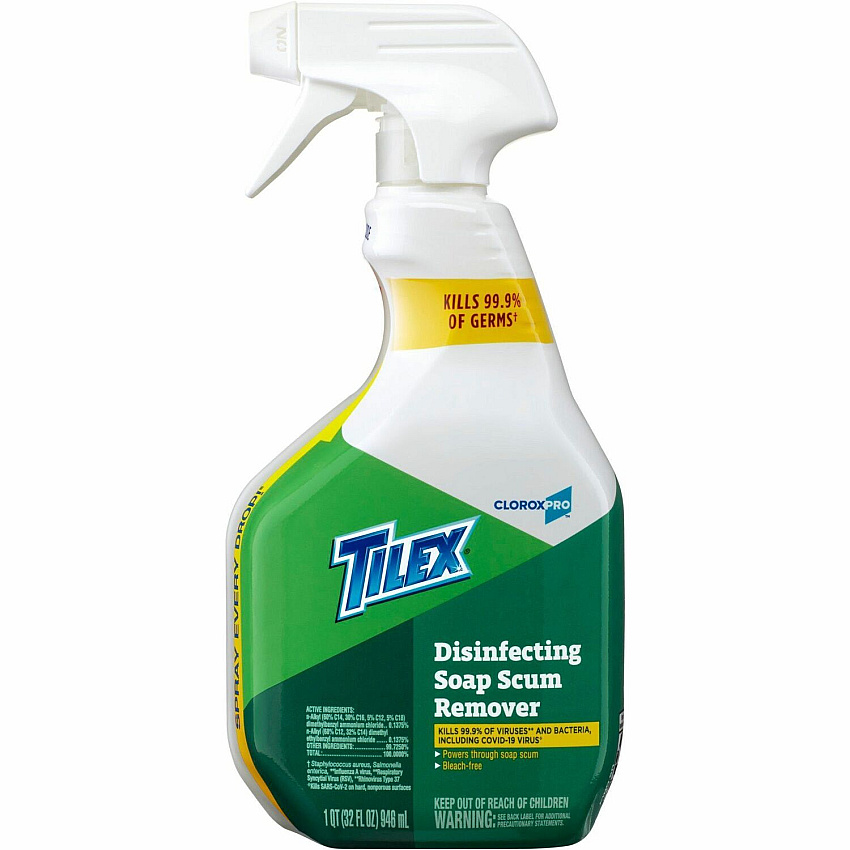 CloroxPro&trade; Tilex Disinfecting Soap Scum Remover Spray - 32 fl oz (1 quart) - 1 Each (35604)