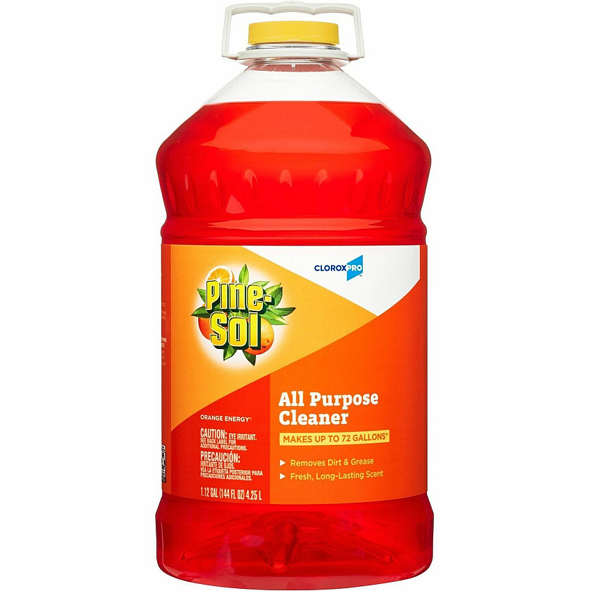 CloroxPro&trade; Pine-Sol All Purpose Cleaner Concentrate - 144 fl oz (4.5 quart) - Orange Energy Scent - 1 Each - Pleasant Scent - Orange (41772)