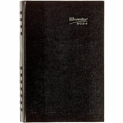 Brownline Daily Planner, CoilPro, English, Black (CB634C.BLK) (CB634CBLK)