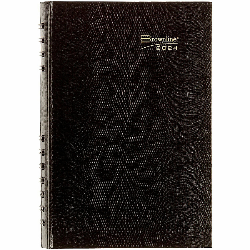 Brownline Daily Planner, CoilPro, English, Black (CB634C.BLK) (CB634CBLK)