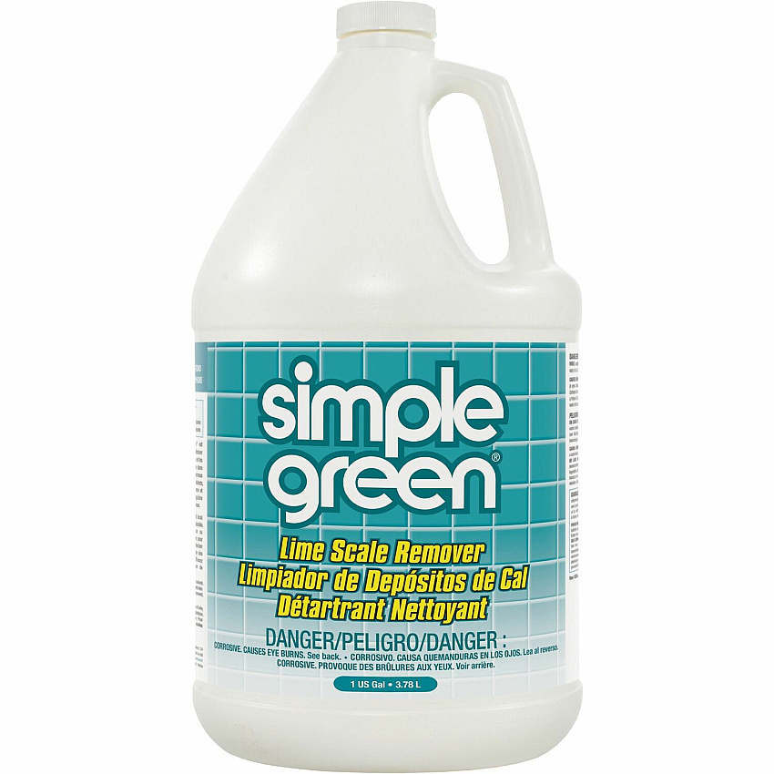 Simple Green Lime Scale Remover For Multi Surface - Liquid - 128 fl oz (4 quart) - Wintergreen Scent - Non-abrasive, Non-flammable, Bleach-free, Phosphate-free, Ammonia-free - White - 1 Each (50128)