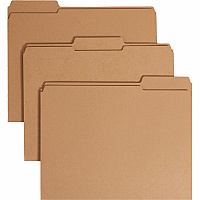 Smead Straight Tab Cut Letter Recycled Fastener Folder 8 1/2