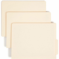 Smead Shelf-Master 1/3 Tab Cut Letter Recycled End Tab File Folder 8 1/2" x 11" - 3/4" Expansion - End Tab Location - Bottom Tab Position - 11 pt. - 2 Plys - Manila - Reinforced Tab - 10% Recycled - 100 / Box (24179)
