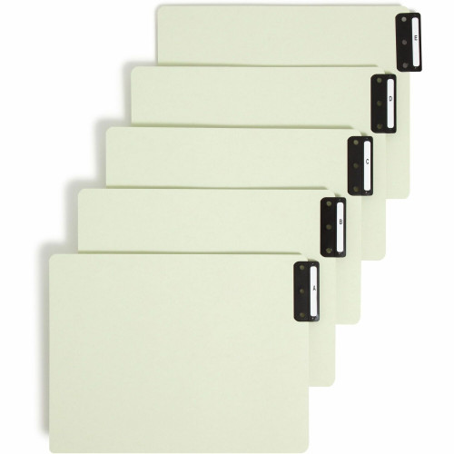 Smead 100% Recycled Filing Guides with Vertical Extra-Wide Blank Tab (61676)