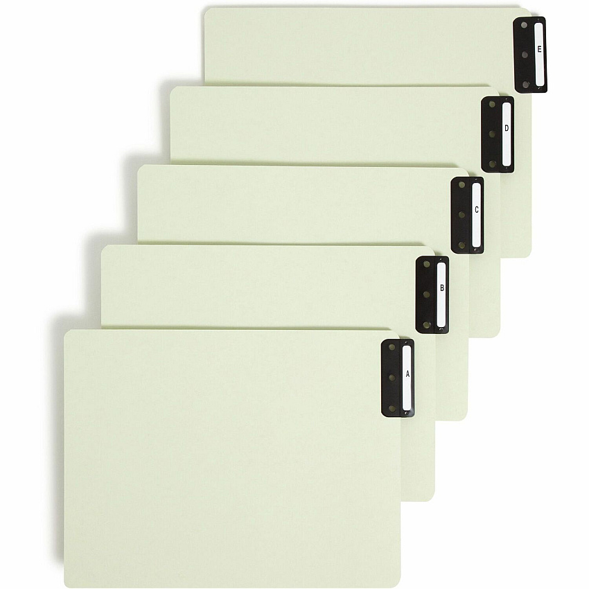 Smead 100% Recycled Filing Guides with Vertical Extra-Wide Blank Tab Printed Tab(s) - Character - A-Z - 25 Tab(s)/Set - 0.50" Tab Width - Letter - Metal Tab(s) - 100% Recycled - Easy to Read, Durable - 25 / Set (61676)