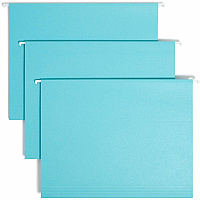 Smead Colored 1/5 Tab Cut Letter Recycled Hanging Folder 8 1/2