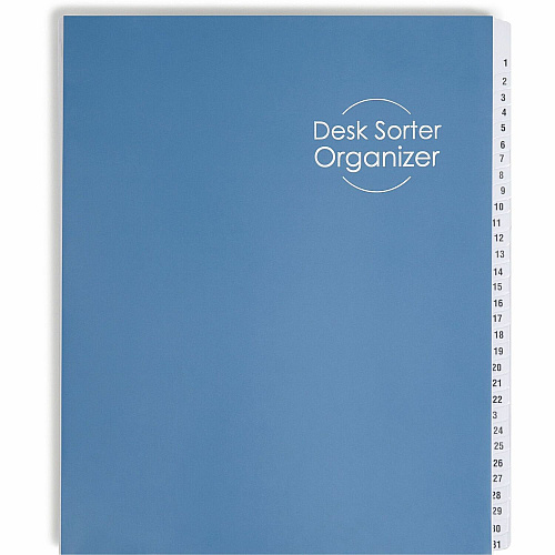 Smead Daily/Monthly Desk File/Sorter Digit - 1-31 - Letter - 8.50" Width x 11" Length - Blue Divider - 35% Recycled - 1 Each (89235)
