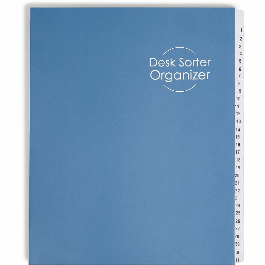 Smead Daily/Monthly Desk File/Sorter Digit - 1-31 - Letter - 8.50" Width x 11" Length - Blue Divider - 35% Recycled - 1 Each (89235)